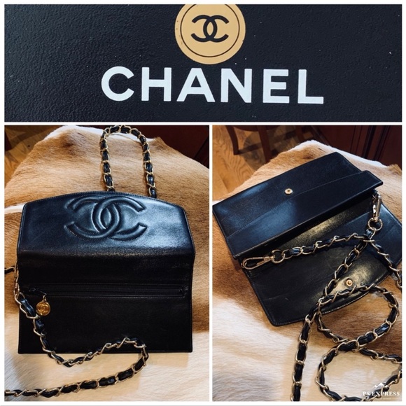 Chanel Double Flap Pouch🥰Rare vntg 🥰Super Attractive🥰 Beautiful piece Authentic💯 - Picture 2 of 16